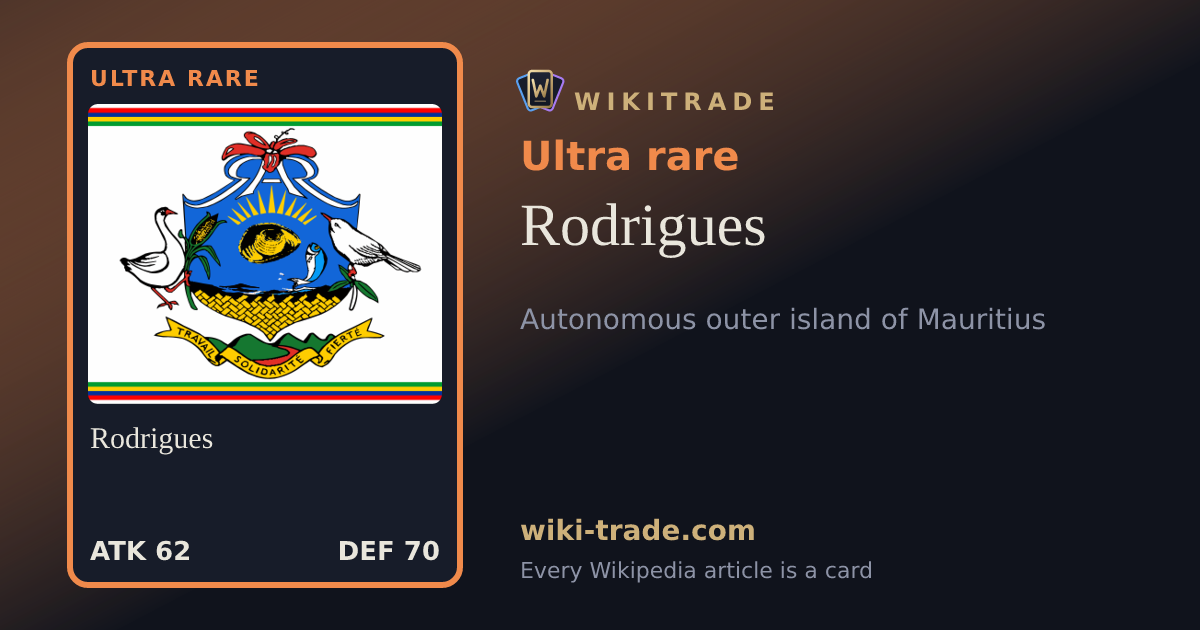 Rodrigues — Ultra rare card