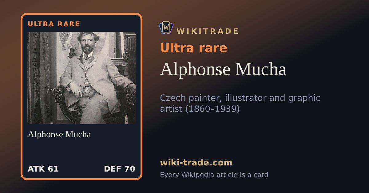 Alphonse Mucha — Ultra rare card