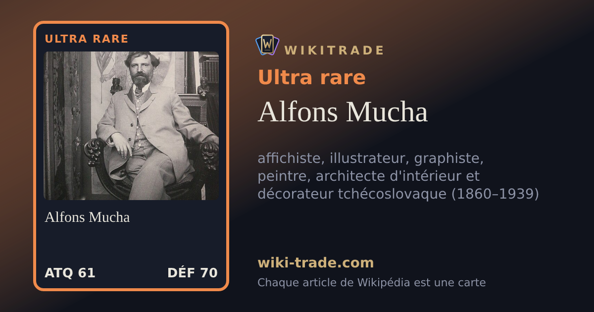 Alfons Mucha — carte Ultra rare