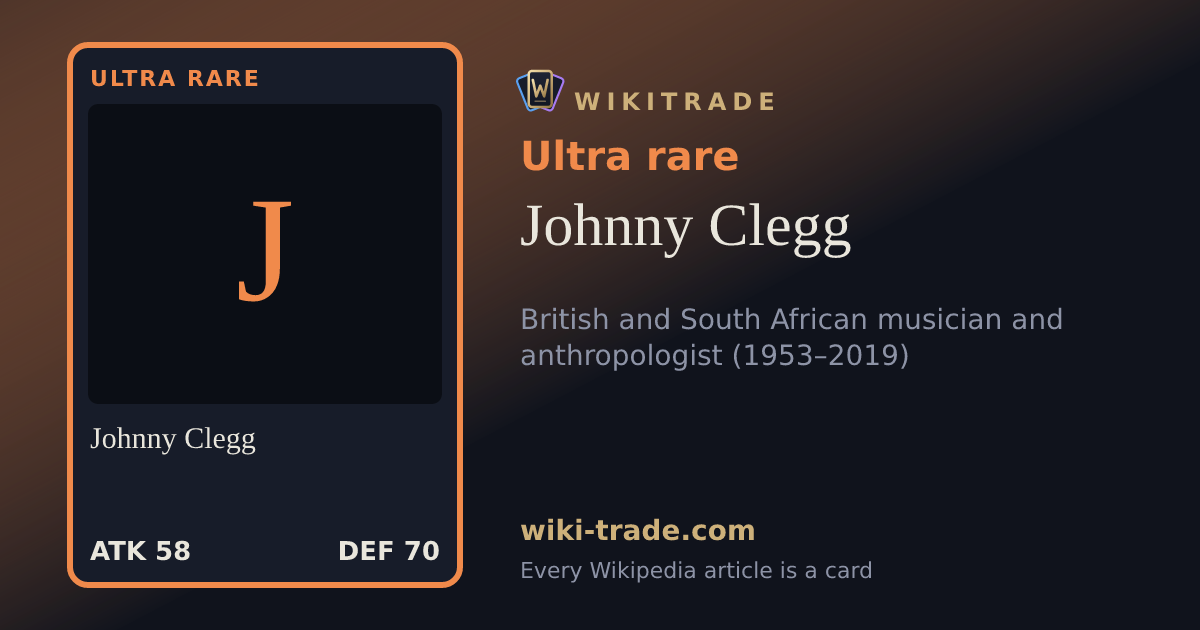Johnny Clegg — Ultra rare card