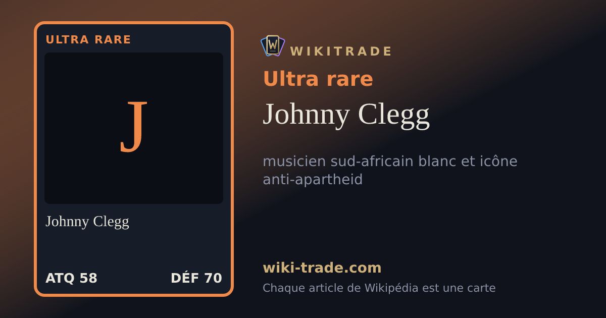 Johnny Clegg — carte Ultra rare