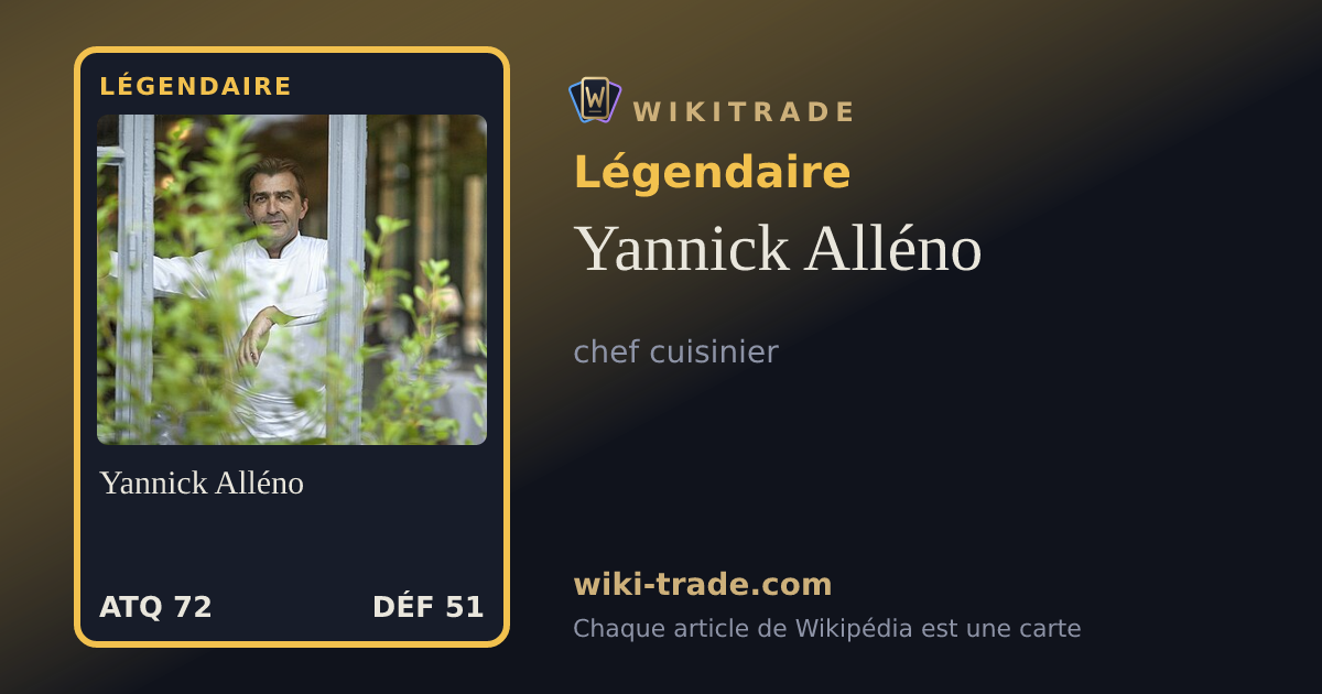 Yannick Alléno — carte Légendaire