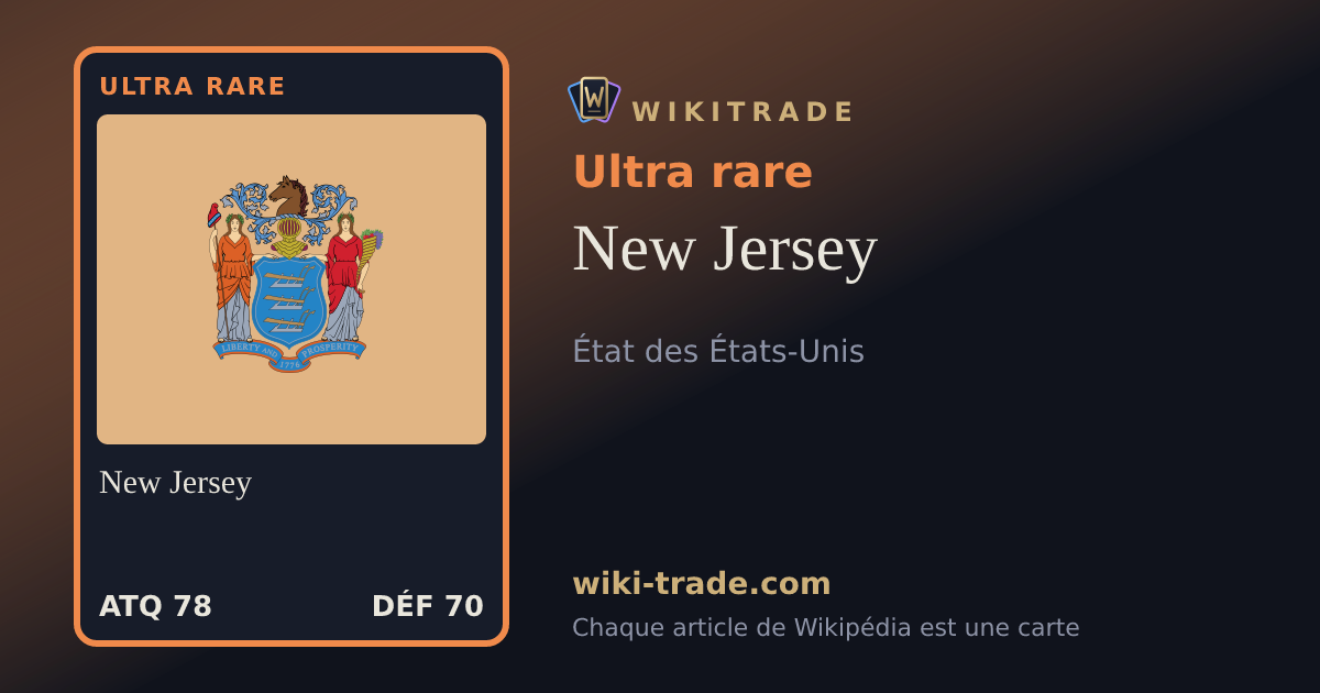New Jersey — carte Ultra rare
