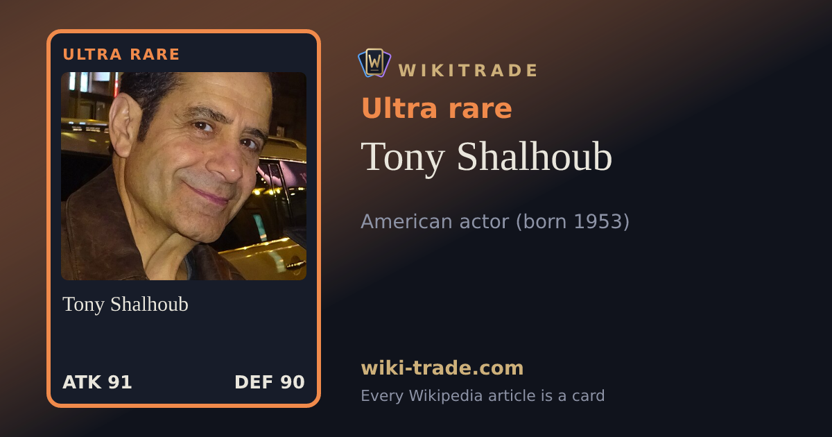 Tony Shalhoub — Ultra rare card