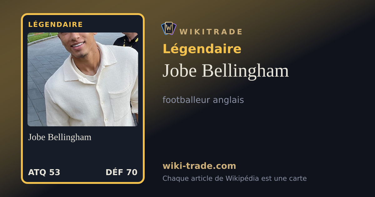 Jobe Bellingham — carte Légendaire