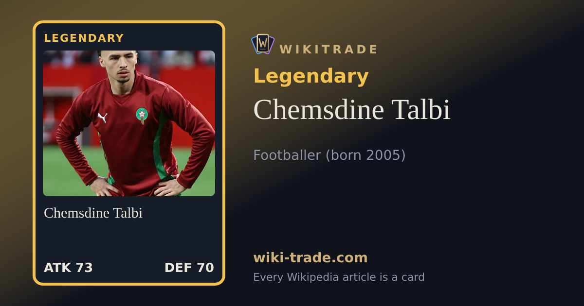 Chemsdine Talbi — Legendary card