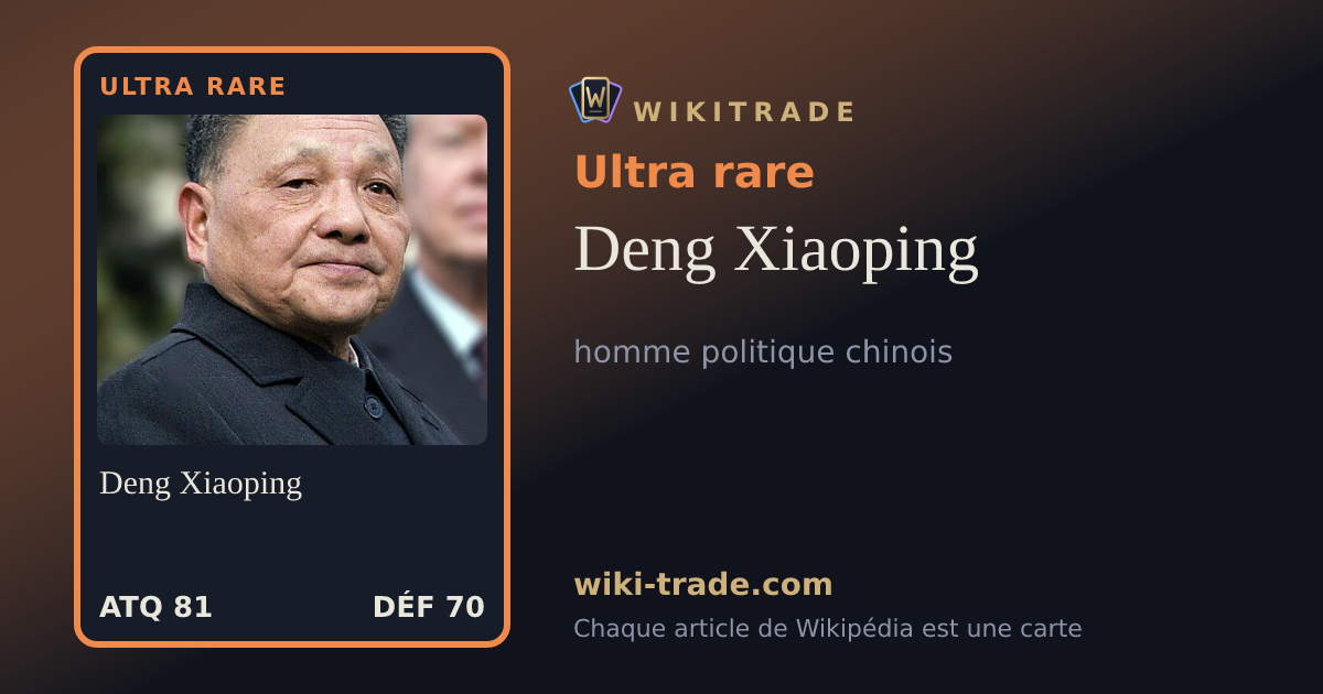Deng Xiaoping — carte Ultra rare