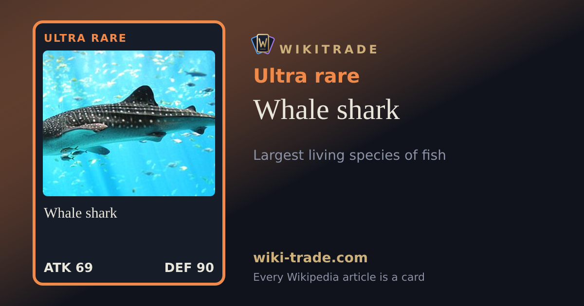 Whale shark — Ultra rare card