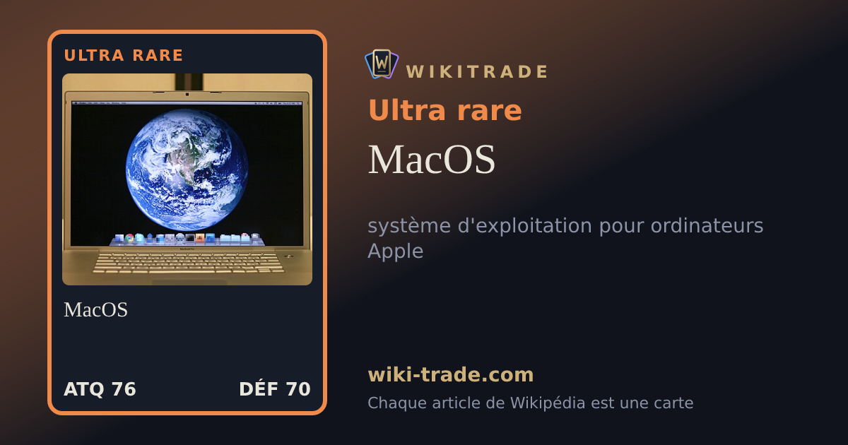 MacOS — carte Ultra rare