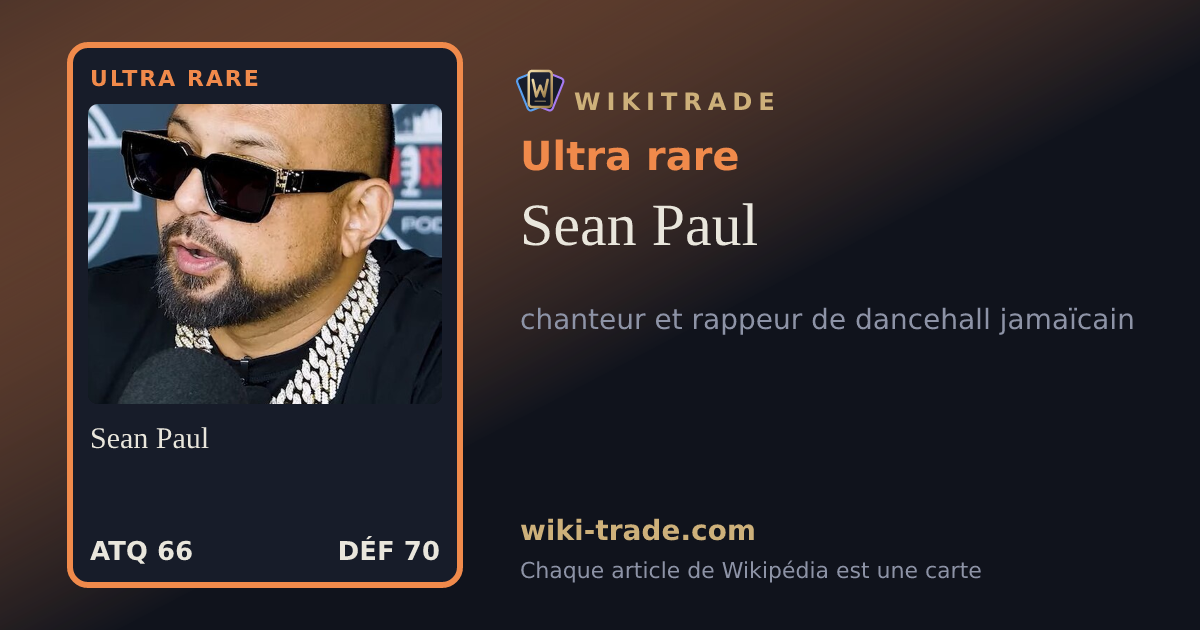 Sean Paul — carte Ultra rare
