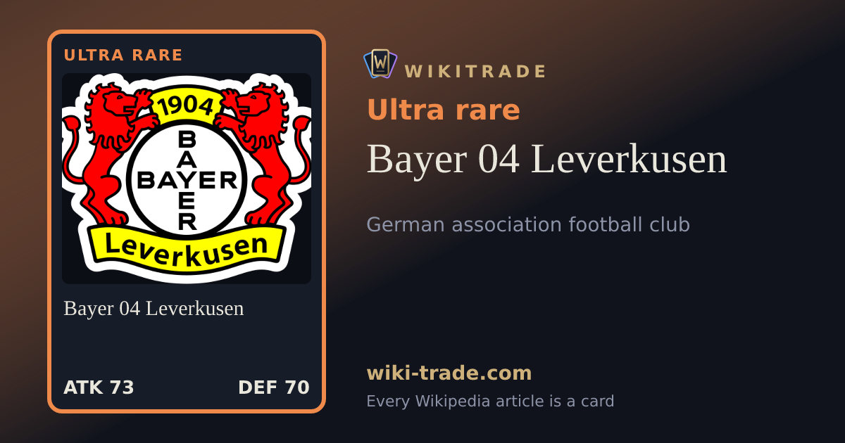 Bayer 04 Leverkusen — Ultra rare card