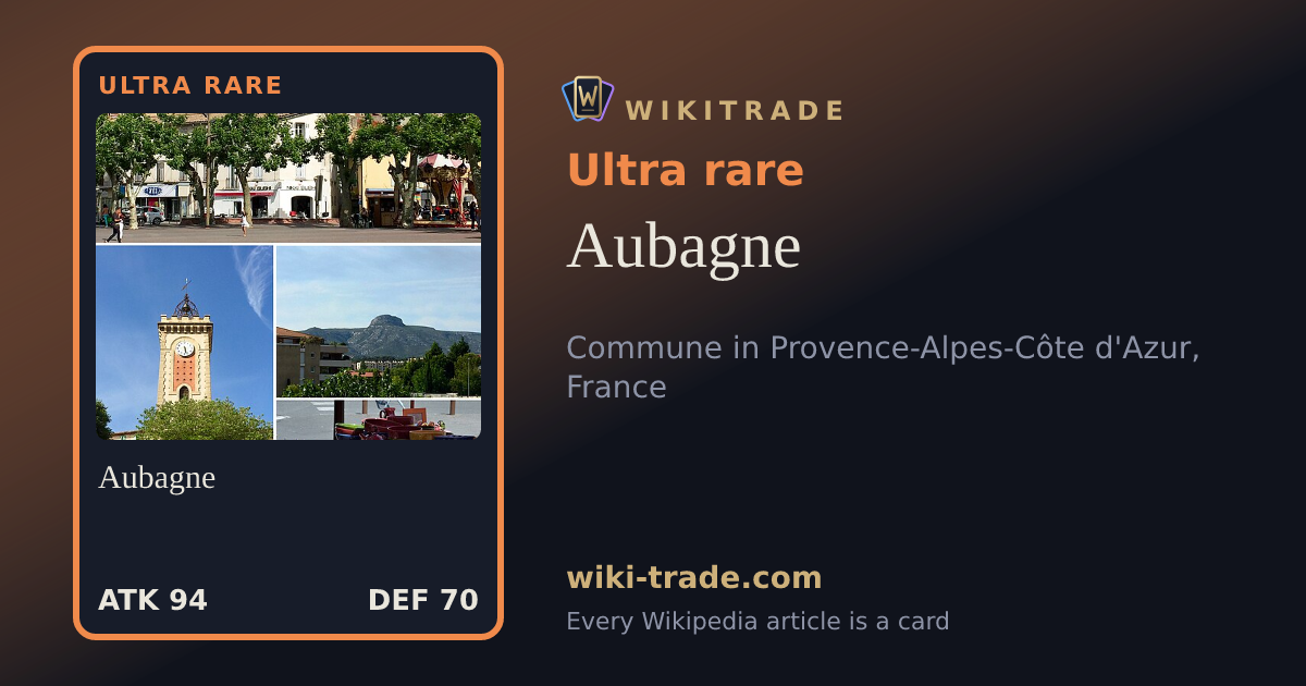 Aubagne — Ultra rare card