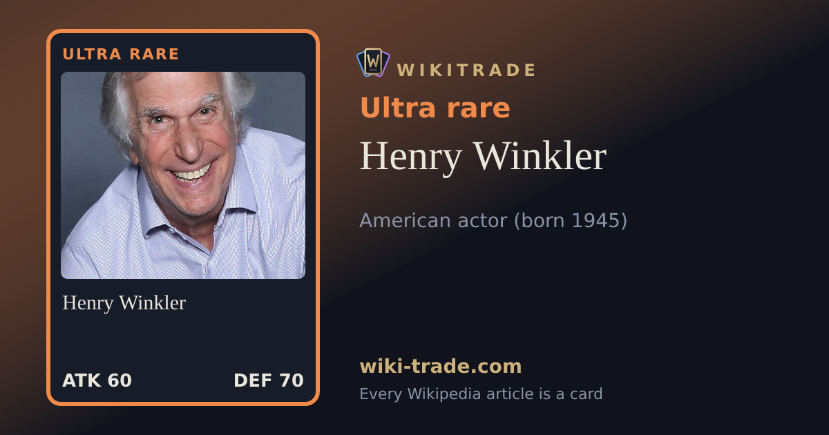 Henry Winkler — Ultra rare card