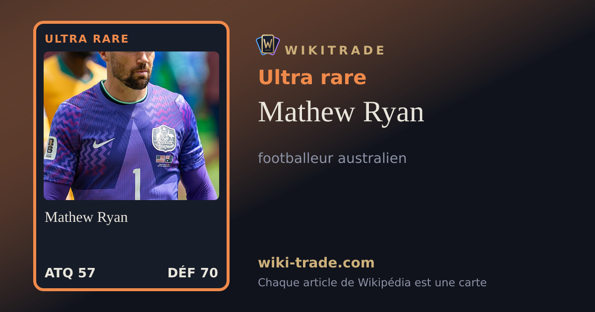 Mathew Ryan — carte Ultra rare