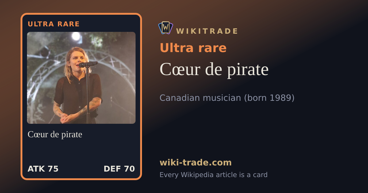 Cœur de pirate — Ultra rare card