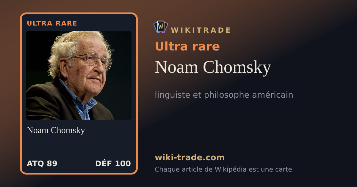 Noam Chomsky — carte Ultra rare