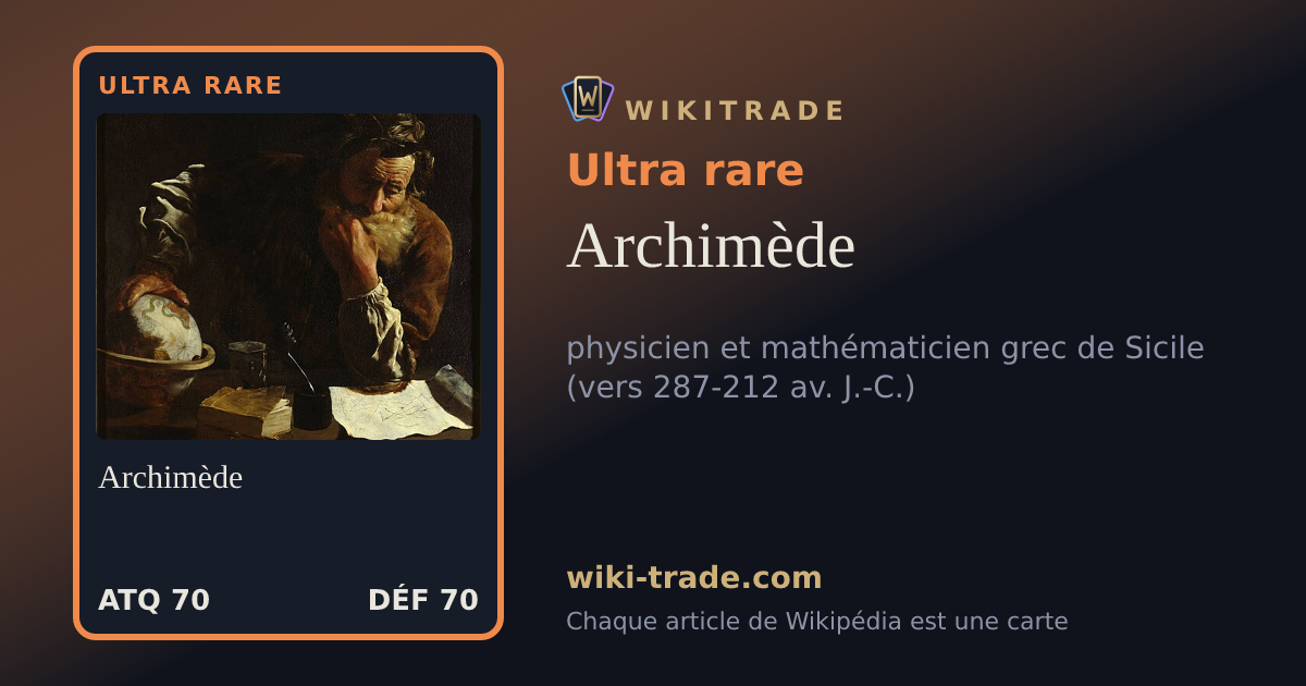 Archimède — carte Ultra rare