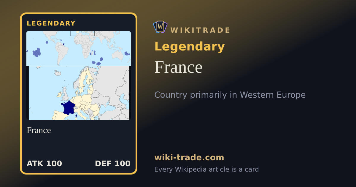 France — Legendary card