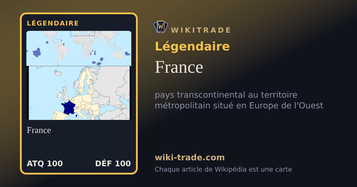France — carte Légendaire