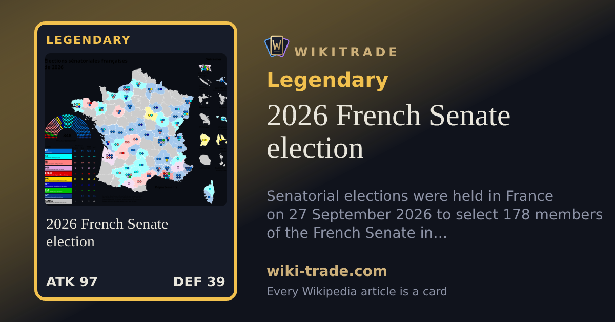 2026 French Senate election — Legendary card