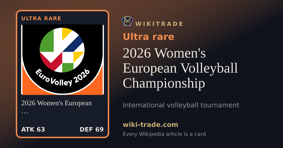 2026 Women's European Volleyball Championship — Ultra rare card