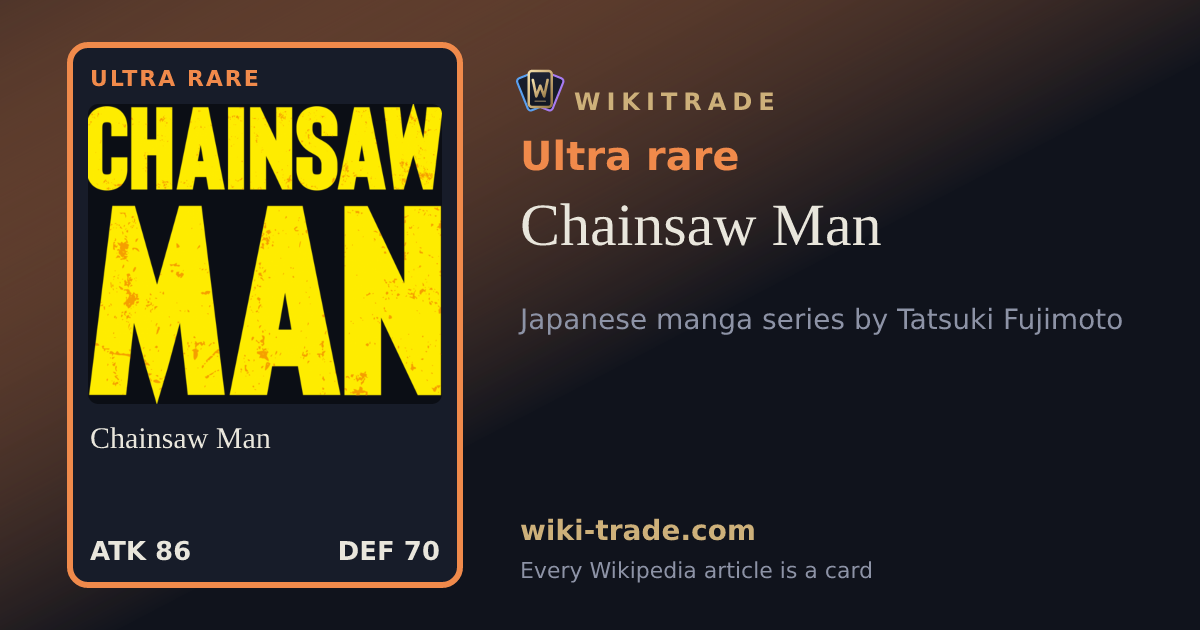 Chainsaw Man — Ultra rare card