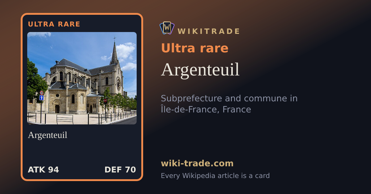 Argenteuil — Ultra rare card