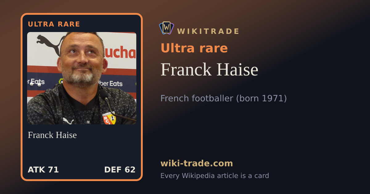 Franck Haise — Ultra rare card