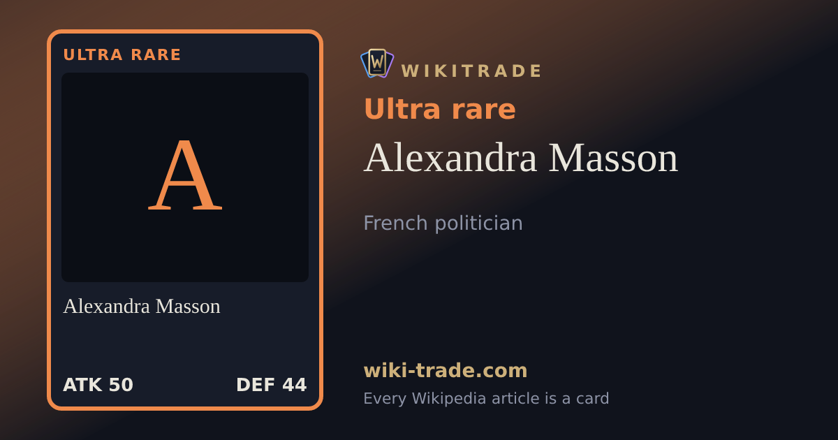 Alexandra Masson — Ultra rare card