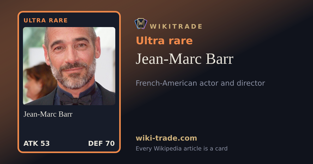 Jean-Marc Barr — Ultra rare card