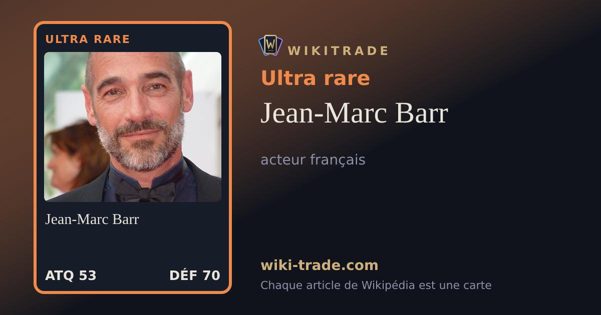 Jean-Marc Barr — carte Ultra rare