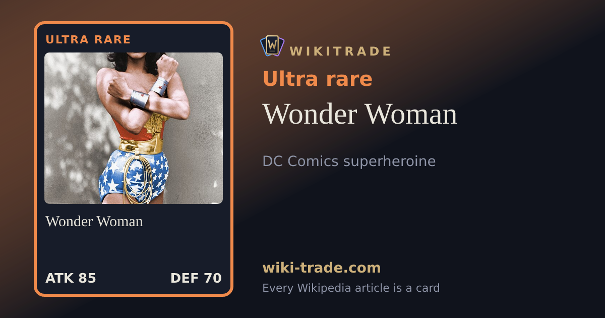 Wonder Woman — Ultra rare card