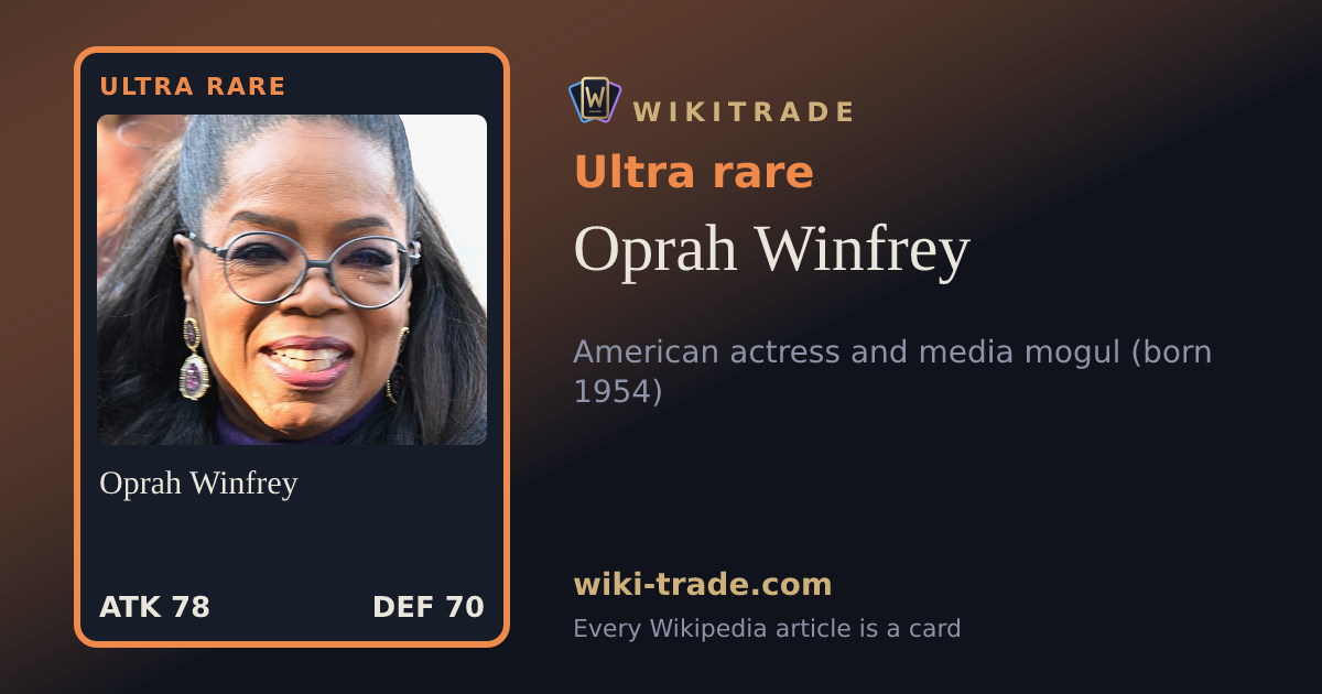 Oprah Winfrey — Ultra rare card