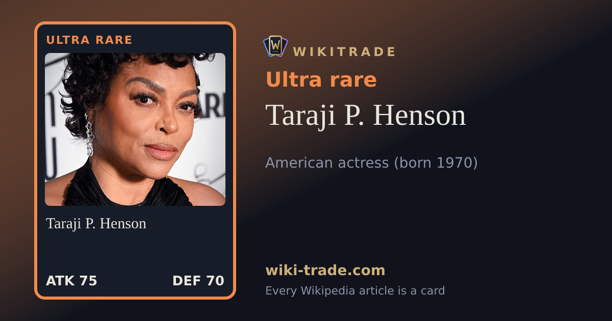 Taraji P. Henson — Ultra rare card