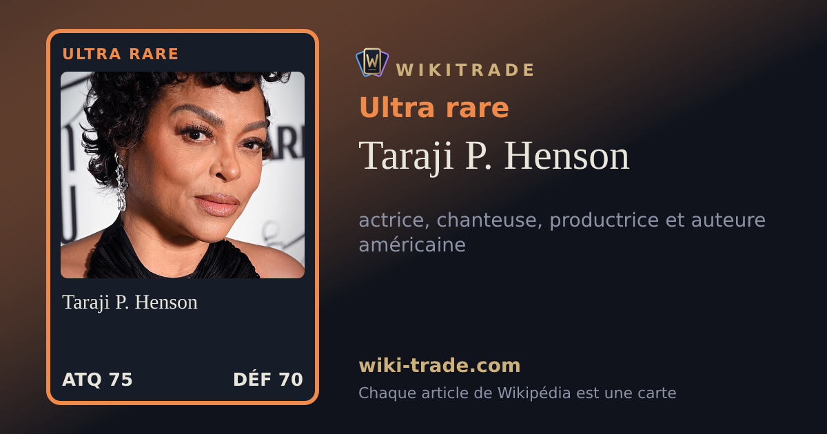 Taraji P. Henson — carte Ultra rare
