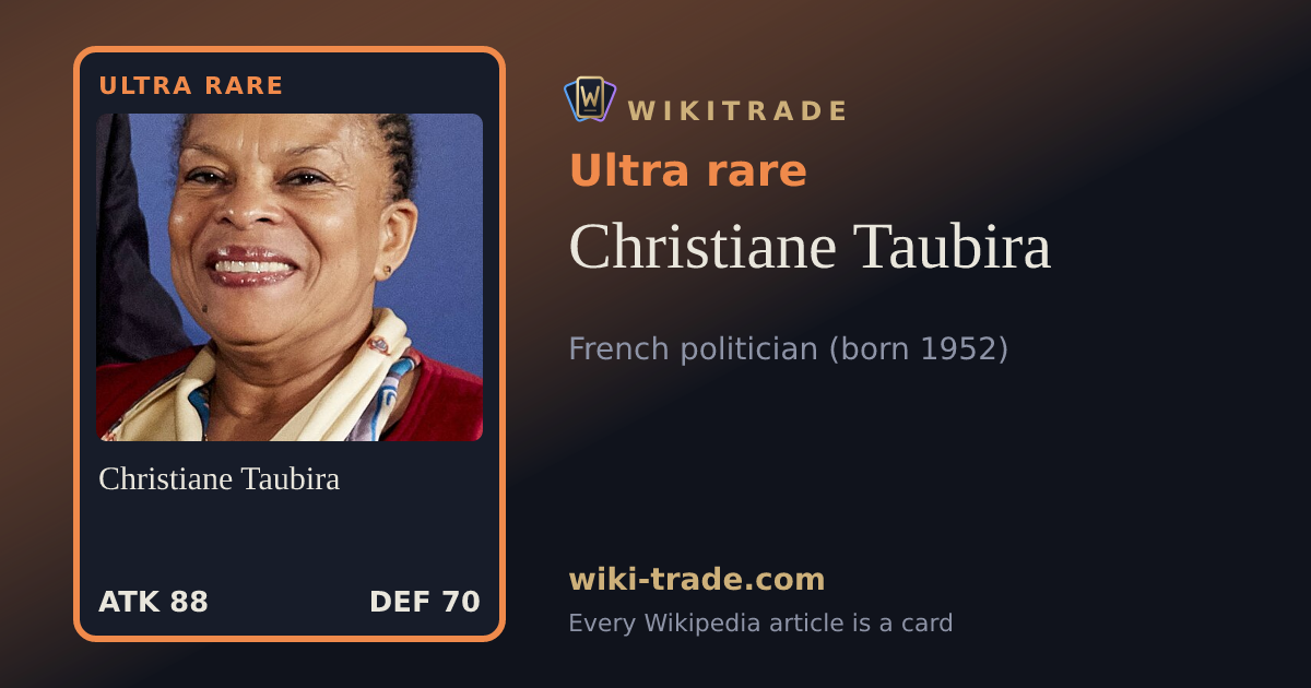 Christiane Taubira — Ultra rare card