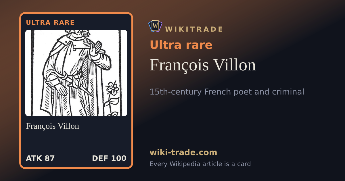 François Villon — Ultra rare card