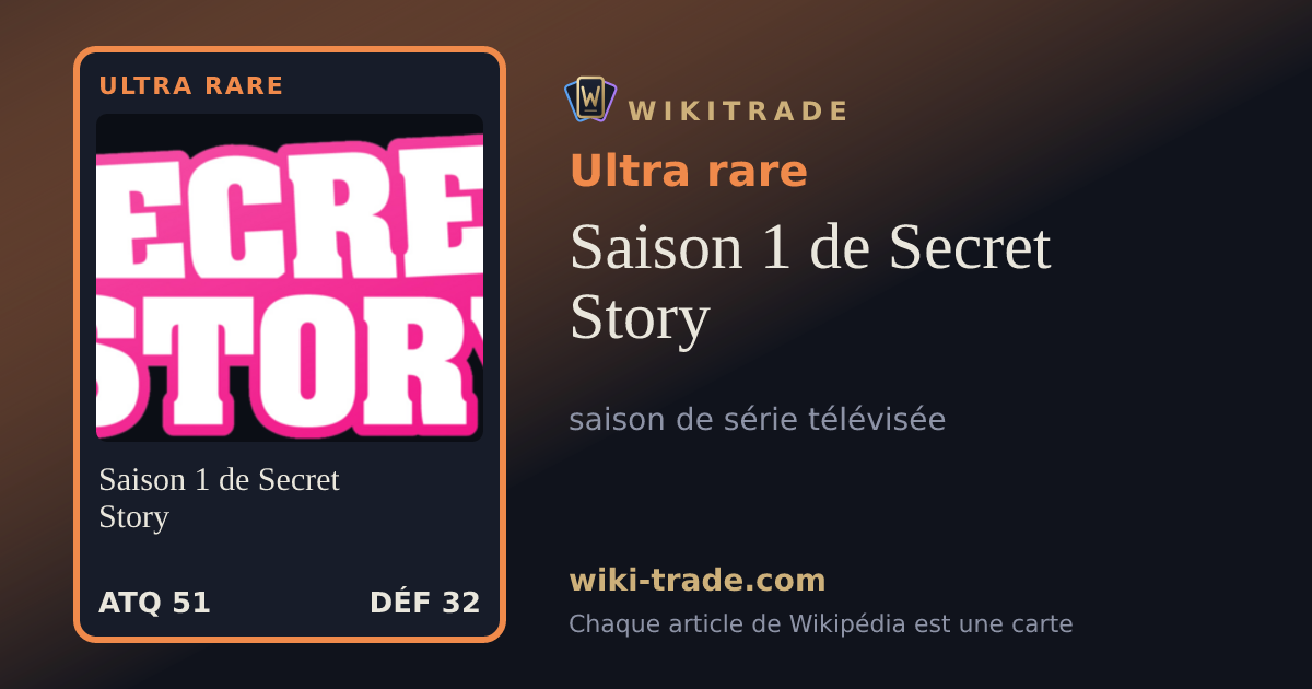 Saison 1 de Secret Story — carte Ultra rare