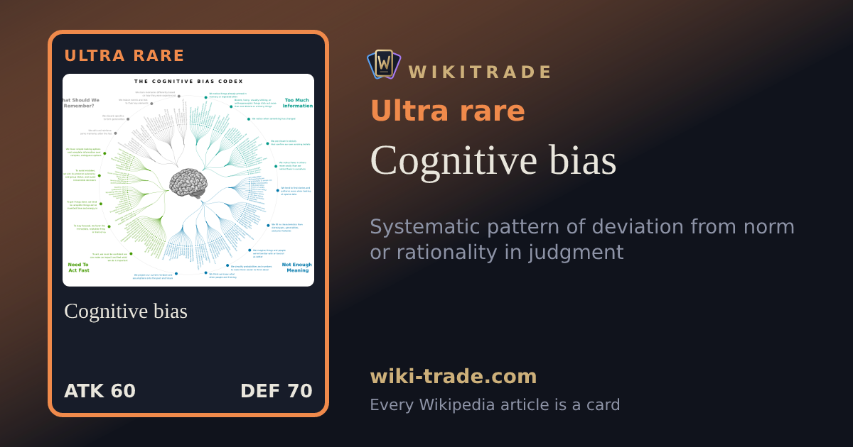 Cognitive bias — Ultra rare card