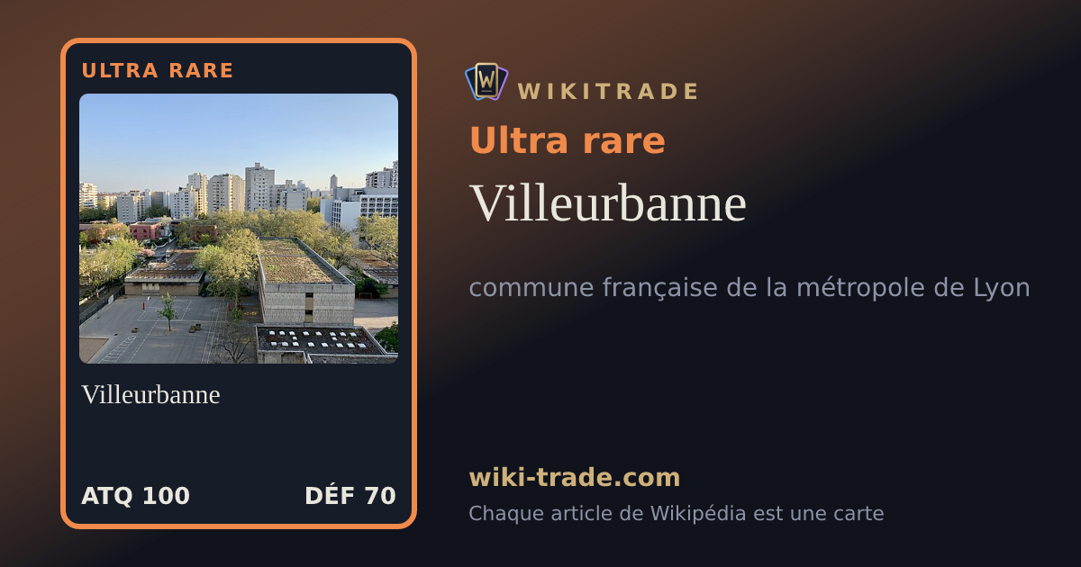 Villeurbanne — carte Ultra rare