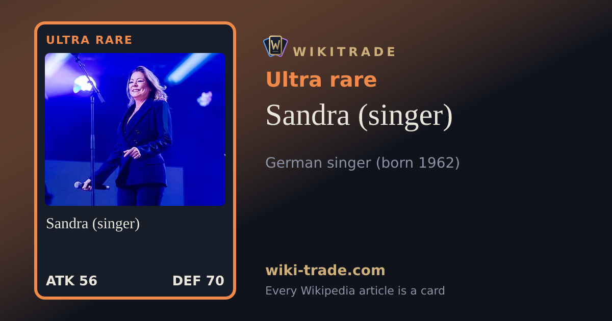 Sandra (singer) — Ultra rare card