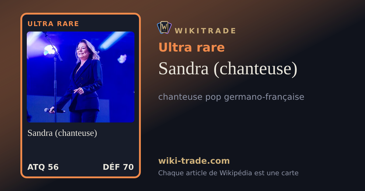 Sandra (chanteuse) — carte Ultra rare