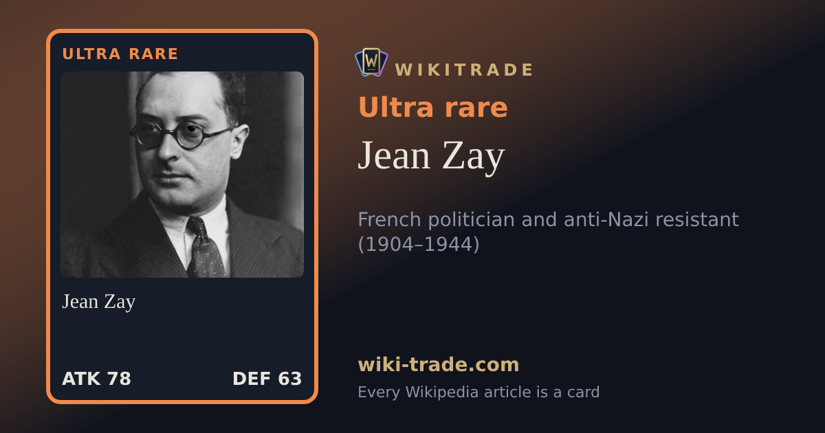 Jean Zay — Ultra rare card