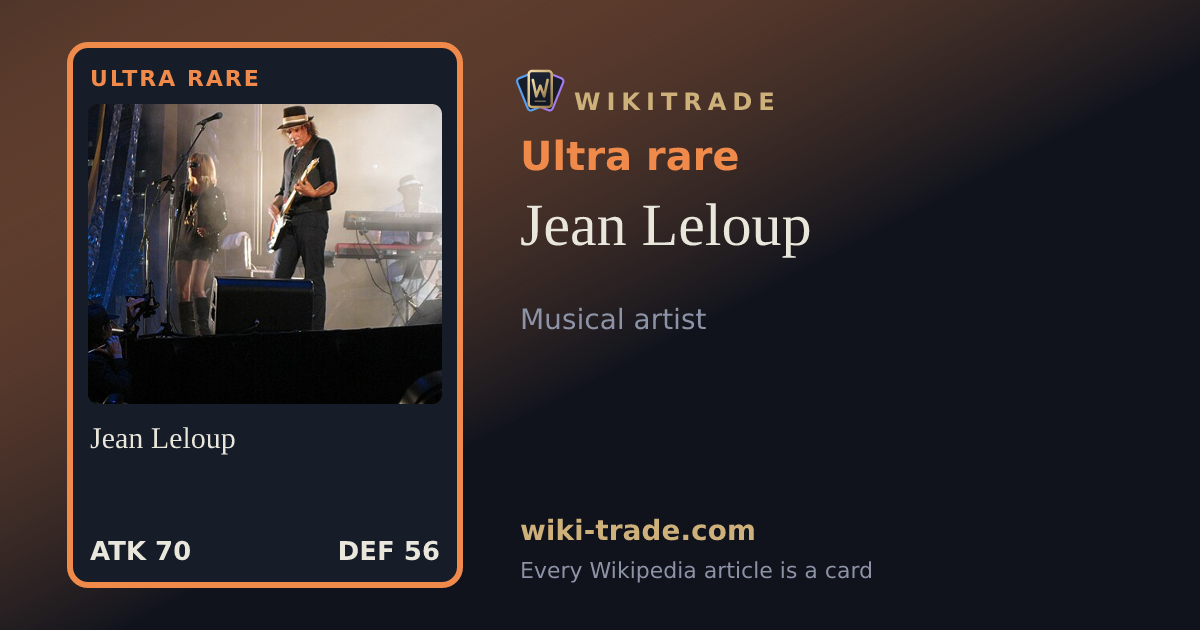 Jean Leloup — Ultra rare card