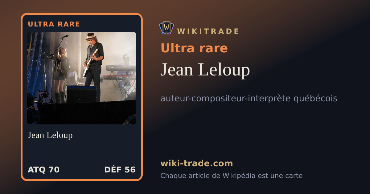 Jean Leloup — carte Ultra rare