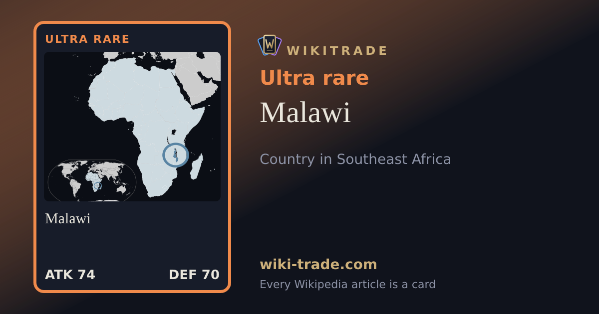 Malawi — Ultra rare card
