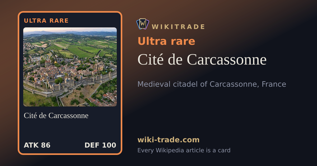 Cité de Carcassonne — Ultra rare card