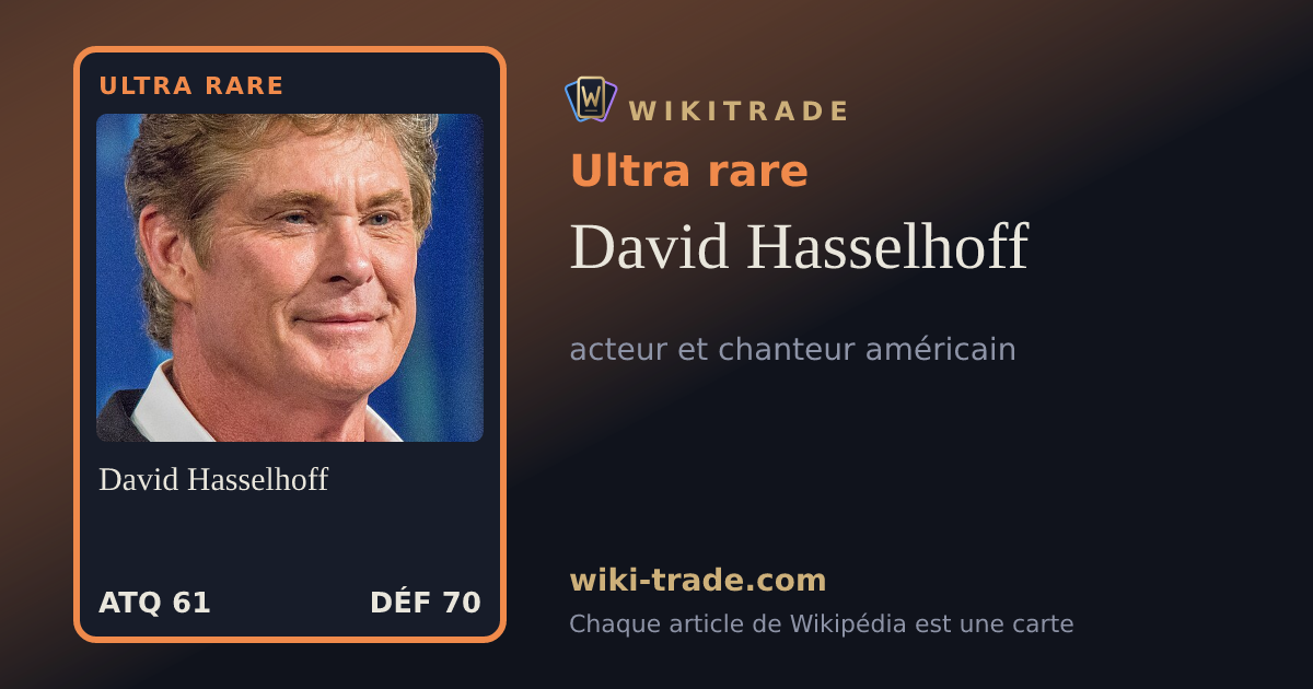 David Hasselhoff — carte Ultra rare