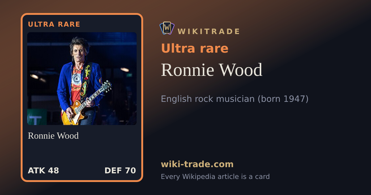 Ronnie Wood — Ultra rare card