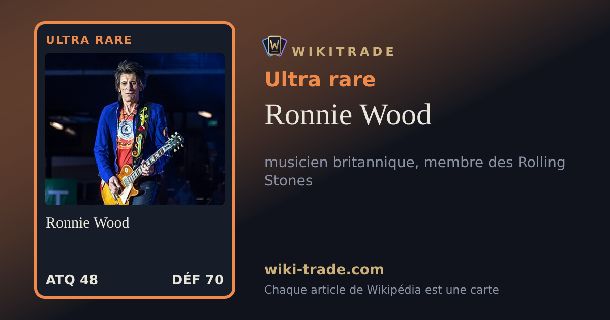 Ronnie Wood — carte Ultra rare